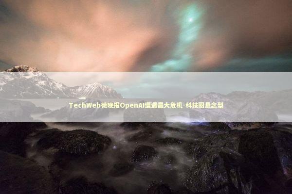 TechWeb微晚报OpenAI遭遇最大危机-科技圈悬念型