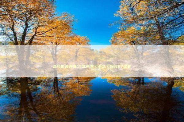 晶科能源迎来12年来首亏全年亏损超67亿元