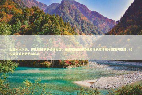 全国人大代表、传化集团董事长徐冠巨：建议加快推进硅基浸没式液冷技术研发与应用，抢占全球算力散热制高点