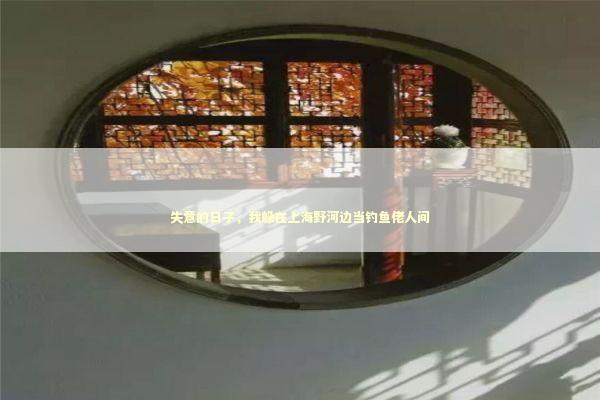 失意的日子，我躲在上海野河边当钓鱼佬人间