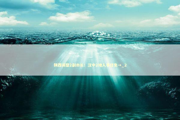 陕西调整2副市长！汉中2地人事任免→_2