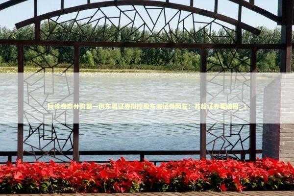 同省券商并购第一例东吴证券拟控股东海证券网友：苏超证券要破圈_1